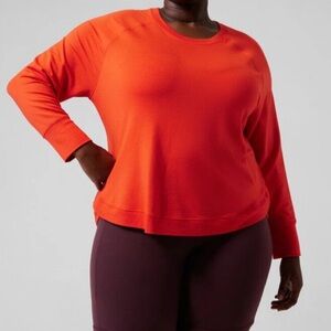 ATHLETA Women Sunburst Athleisure Top Size 3X Super Soft 97% Modal, 3% Spandex